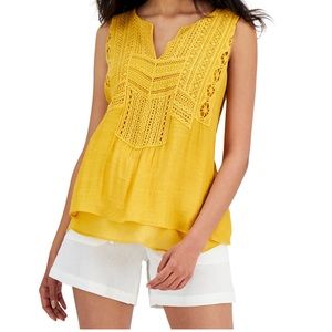 JPR Studio Women's Crochet-Trim Tank Top